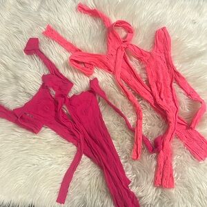2Hot pink/ 2 Coral cover up/ dresses- OS